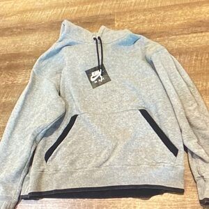 Nike Gray and Black Hoodie